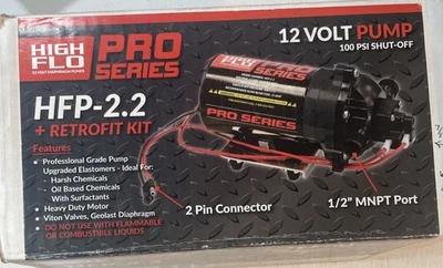 FIMCO HIGHFLO Pro Series 2.2 gpm 100 Psi 12V Pump HFP-2.2 #5151075 #5281325 NOB - Image 1 of 4