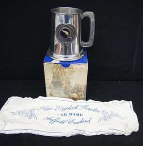 VINTAGE MINNESOTA VIKINGS Leonard English Pewter Tankard Sheffield ENGLAND - Picture 1 of 8