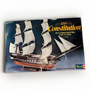 Revell USS Constitution 1972 "Old Ironsides" kit modelo plástico H-320 sin montar - Imagen 1 de 8