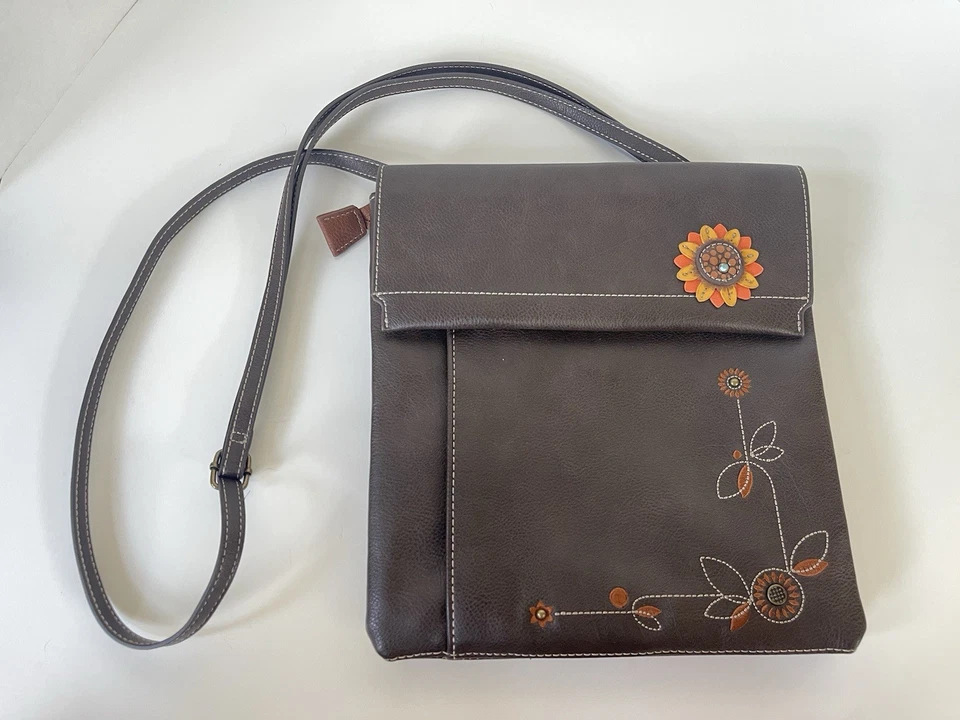 Bolso Mensajero/Cartera Girasol Chala Criss Excelente Estado Foto 1 de 2