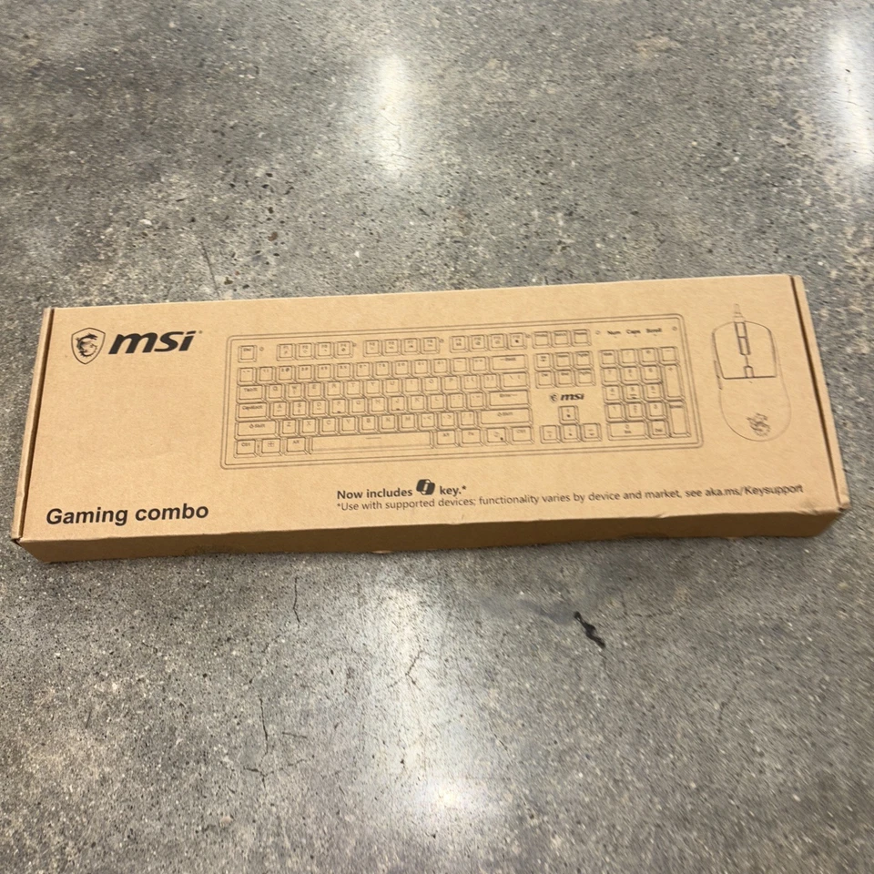 MSI S11-04US20F-LAX Black RGB Gaming Keyboard And Mouse Set