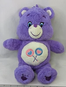 Care Bears Share Purple Plush 13 Inch 2014 Just Play Stuffed Animal Toy - Picture 1 of 7