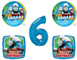 Thomas The Train 6th Sixth Happy Birthday Party Balloons Decorations Supplies - Picture 1 of 2