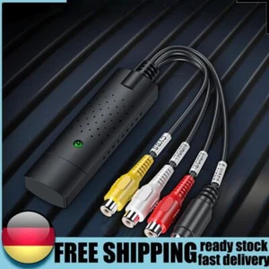 USB 2.0 Video Grabber VHS VCR TV DVD RCA To USB Video Capture Device for Mac PC - Afbeelding 1 van 10