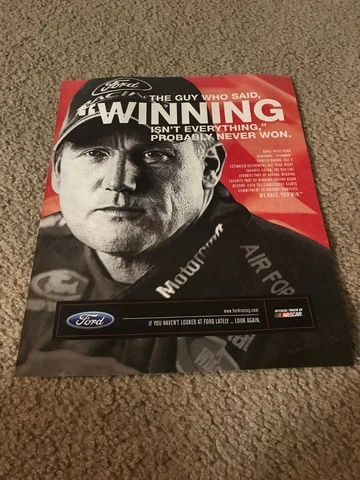Vintage 2003 RICKY RUDD FORD RACING Poster Print Ad RARE Cover