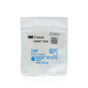 3M Unitek Elastics, 404-246, mediana luz 3,5 oz, 5/16 pulgadas, azul (acantilado), 1 pieza - Imagen 1 de 1