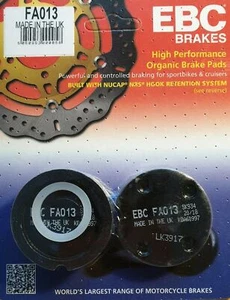 PASTIGLIE FRENO ANTERIORE ORGANICHE EBC FA013 HONDA CB 400 F 1795 1976 1977 1978 - Foto 1 di 2