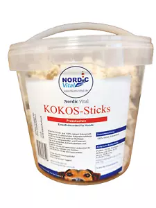 KOKOS-Sticks, Leckerlies 1000g für Hunde aller Rassen und Größen Hunde Pferd - Bild 1 von 2