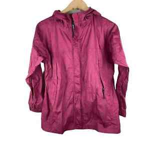 Marmot Kids Size XL Raspberry Pink Full Zip Hooded Windbreaker Jacket