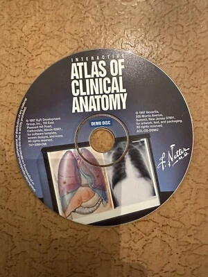Interactive Atlas of Clinical Anatomy Frank Netter Windows 3.1 Cd-Rom Rare promo - Image 1 of 2