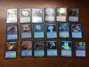 Lot of 18 Foil Blue EDH Commander Cards Opportunity Deep Analysis Everflowing - Picture 1 of 8