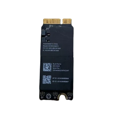 Genuine Macbook Pro A1398 A1502 Retinna BCM94360CSAX Bluetooth 4.0 Wifi Card - Image 1 of 2