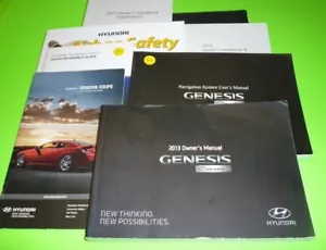 2013 HYUNDAI GENESIS COUPE OWNERS MANUAL SET 13 +case 2.0T 3.8 R GT +NAVIGATION - Picture 1 of 1