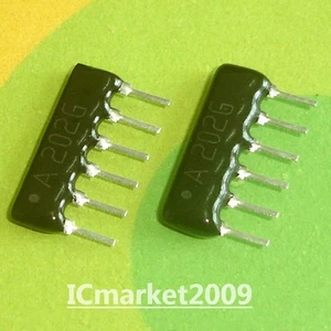 200 Stück A06-202G SIP-6 A202G 2,2K Ohm 2,2KR 5 Commoned Resistor Network Array - Bild 1 von 1