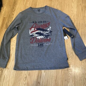 NWT Lee men t-shirt size small Super Soft Gray Heather - Picture 1 of 10