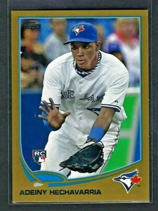 2013 Topps Gold /2013 Adeiny Hechavarria #84 Rookie RC Toronto Blue Jays - Picture 1 of 2