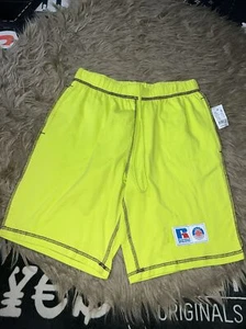 A$AP ASAP Worldwide X Russell Athletic Shorts Yellow Rocky Men’s Size Small - Picture 1 of 7
