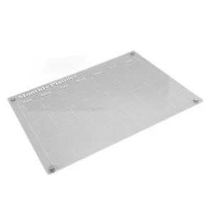 Acrylic Dry Erase Board Calendar Transparent Month Calendar Planner Board for - Picture 1 of 12