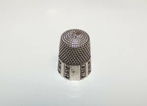 Simons Brothers Sterling Silver - Stamped - 6.6g Thimble - Size 9 - c1900 - Picture 1 of 7