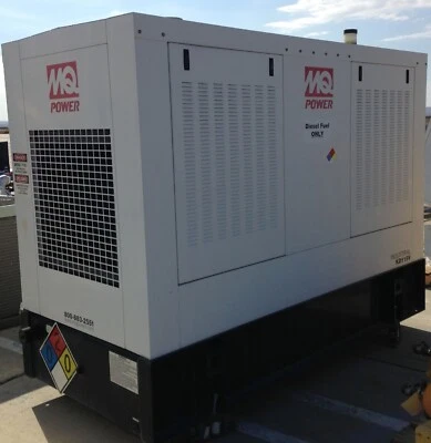 MQ 135 KW Standby Diesel Generator w/62 Hours, Enclosure & 150 Gal. Tank - Image 1 of 4