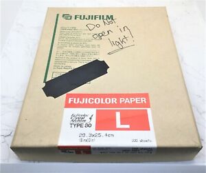 FUJIFILM FUJICOLOR Photo Paper Crystal Archive Type 80 (L) Size 20.3 x 25.4 cm  