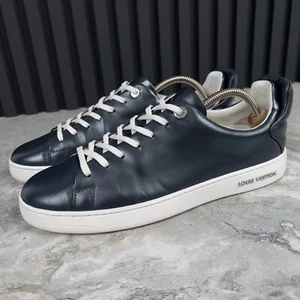 Louis Vuitton Frontrow Low Sneakers Dark Gray Silver Leather 7 G or 8 US 41 EUR - Picture 1 of 12