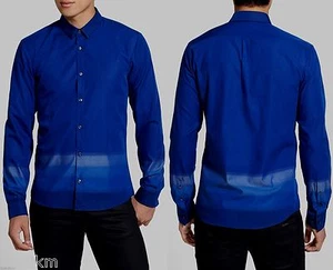 NWT HUGO (Hugo Boss Red Label) Slim Fit Ombre Stripe Sport Shirt Size S - Picture 1 of 11