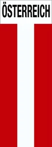 Aufkleber Flagge mit Schriftzug Österreich 115 x 40 mm Aufkleber Sticker Auto Fl - Bild 1 von 1