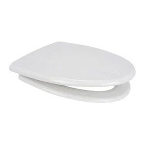 Luxury Soft Close Top Toilet Seat Heavy Duty White Quick Release Hinges Fittings - Picture 1 of 6