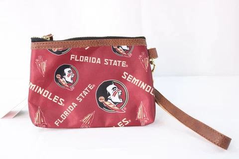 Florida State Seminoles NCAA Women's Tote Purse 5"x7" leather strap New Cover