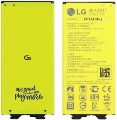 Original LG BL-42D1F  Battery for LG G5 (H820, H830, VS987, LS992, US992) - Image 1 of 3