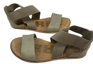 SOREL Women Sandals Size 8 Gray Ella Ankle Strap Slip On Casual Beach Summer - Picture 1 of 9