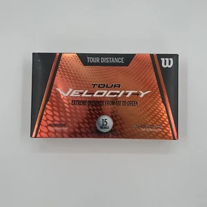 Wilson Tour Velocity Distance Golf Balls White 15 Ball Pack High Energy Core - Picture 1 of 3