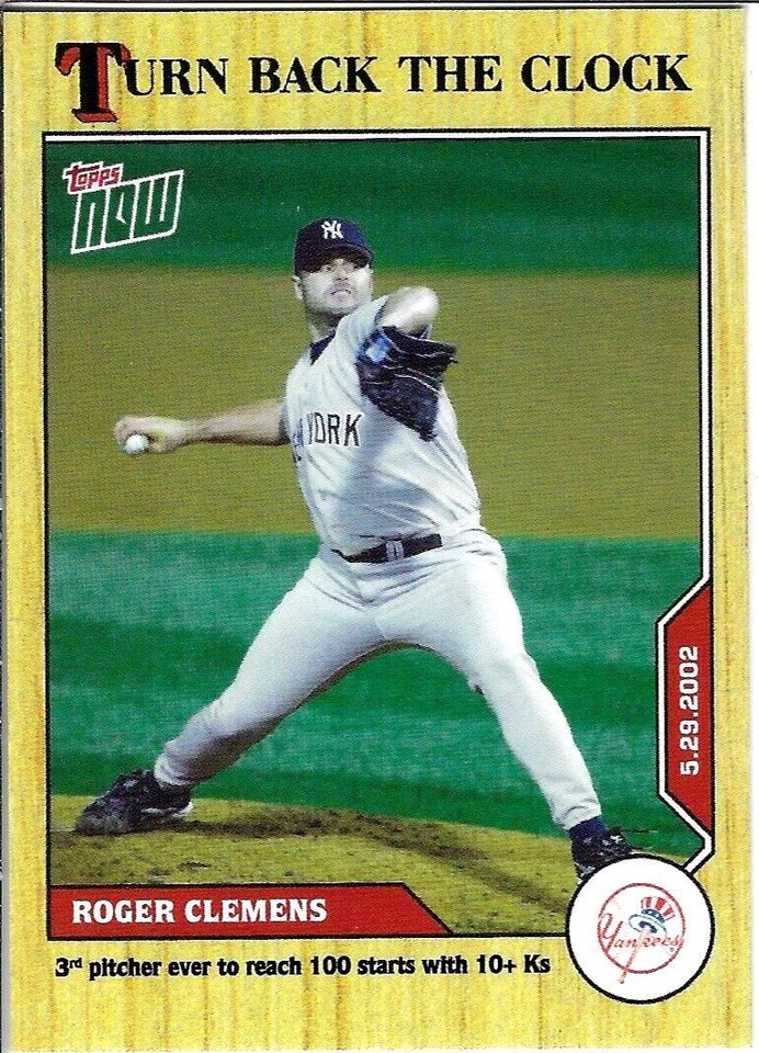 2020 Topps Now Turn Back the Clock - Roger Clemens #60