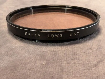 Kenko LBW2 (81A) camera filter, 67mm diameter, used for color warming - Image 1 of 3