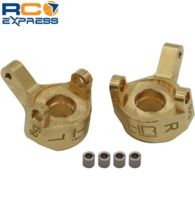 Hot Racing Axial SCX24 Heavy Duty Brass Front Steering Knuckles SXTF21H - Picture 1 of 3