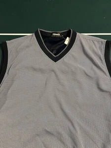 Men’s Ashworth XL Golf Vest V-Neck Weatherproof Performance Navy Blue Check USA - Picture 1 of 9