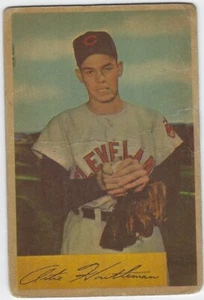 Tarjeta de béisbol 1954 Bowman - #20 Art Houtteman Cleveland Indians Pitcher - Imagen 1 de 2