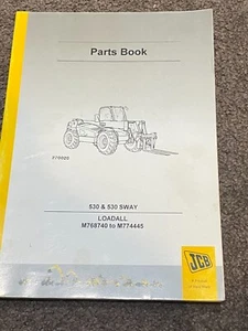 Libro de piezas JCB 530, 530 Sway, Loadall M768740 a M774445, 9800/7851 número 11 - Imagen 1 de 8