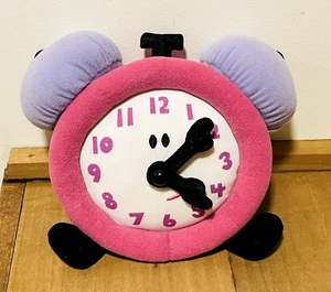 Eden Blues Clues Tickety Tock Clock 6" Plush Vtg 2003 Movable Clock Hands - Picture 1 of 6