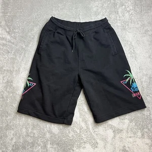 Kappa Waves Black Surfing Beach Sweat Shorts Men's Size Medium - Picture 1 of 7