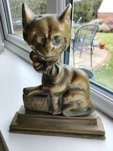 Antique Brass Vintage Doorstop pre 1920s - Picture 1 of 4