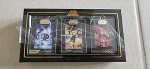 Disney Star Wars Prequel Trilogy Episodes I,II,III Movie Poster Pin Set LE 3000 - Picture 1 of 2