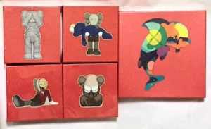 KAWS TOKYO 2021 FIRST KAWS Exhibition Limited 5 types jigsaw Puzzle set - Picture 1 of 2