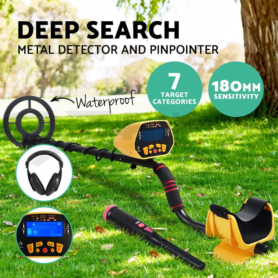 Metal Detector Pinpointer Deep Sensitive Searching Treasure Gold Hunt 180mm