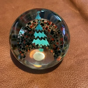 Caithness Glass Christmas Frostings christmas Tree Paperweight  UK Made Signed - Picture 1 of 5