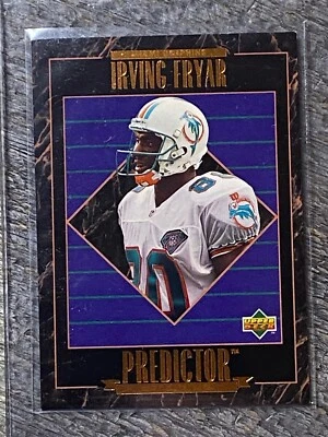 1995 Upper Deck Predictors League Leaders Irving Fryar #RP28 - Image 1 of 2