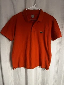 Boys Youth Large Red/Orange Lacoste Polo Shirt - Picture 1 of 4