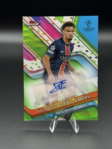 2024-25 Topps Finest UCC Warren Zaire-Emery Auto Green Wave Refractor /99 #BA-WZ - Bild 1 von 2