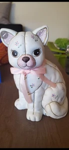 Vintage LEFTON White CAT Porcelain - Picture 1 of 3